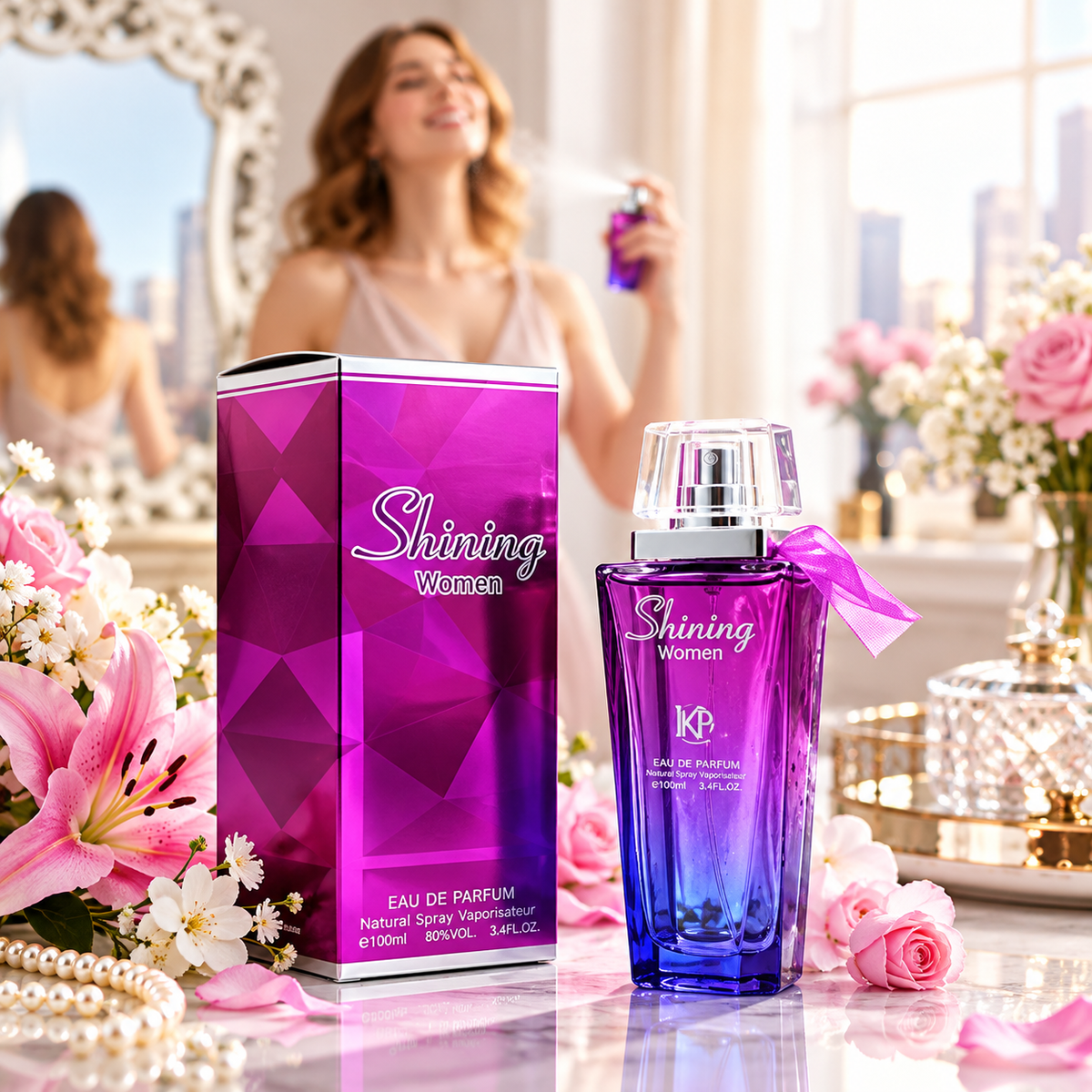 KA Shining Women Eau De Parfum (100ml) – Floral & Sweet Luxury Perfume