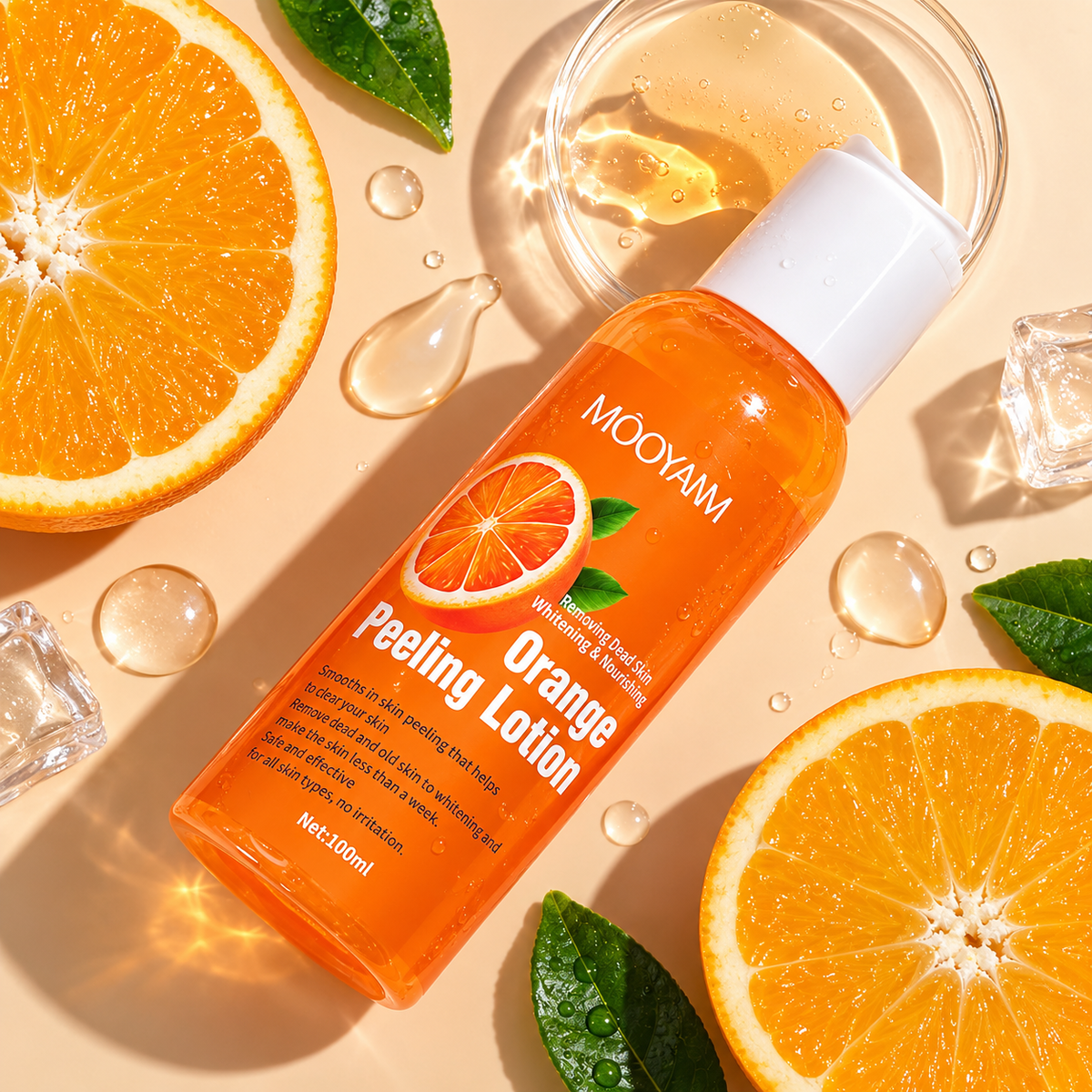 Natural Orange Peeling Body Lotion (100ml) – Dead Skin Removal & Brightening