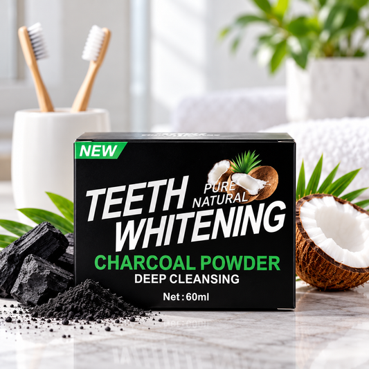 Natural Activated Charcoal Teeth Whitening Powder (60ml)