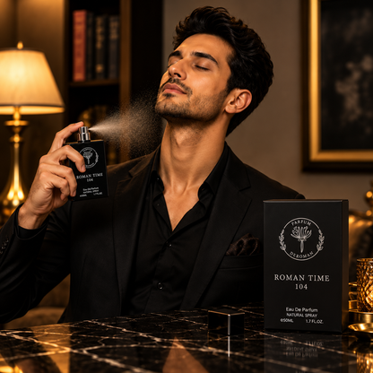 Roman Time 104 Eau De Parfum (50ml) – Premium Luxury Black Fragrance