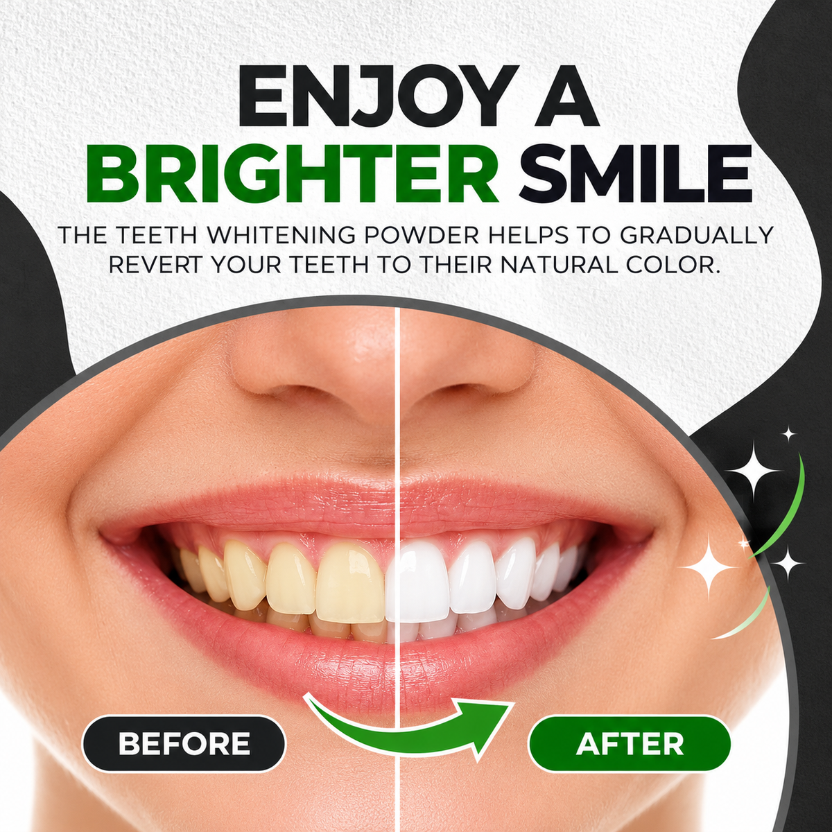 Natural Activated Charcoal Teeth Whitening Powder (60ml)
