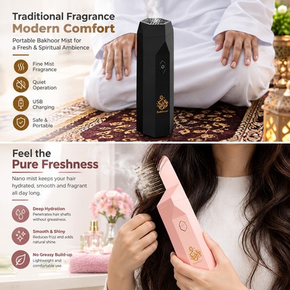 Electric Bakhoor Hair Comb – Portable Incense Burner