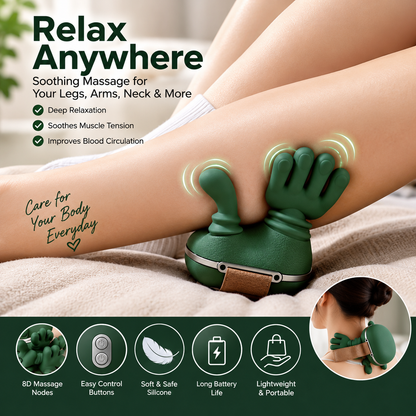 Electric Shoulder & Neck Massager – Deep Tissue Shiatsu Kneading