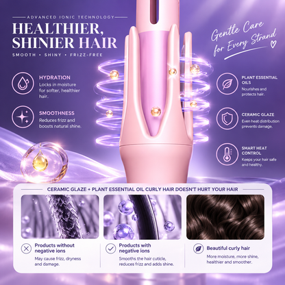 Automatic Rotating Hair Curler – Smart Anti-Scald Styler