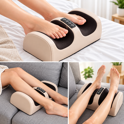 Electric Foot & Calf Shiatsu Massager – Deep Tissue Kneading & Heat Therapy