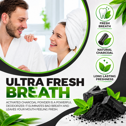 Natural Activated Charcoal Teeth Whitening Powder (60ml)