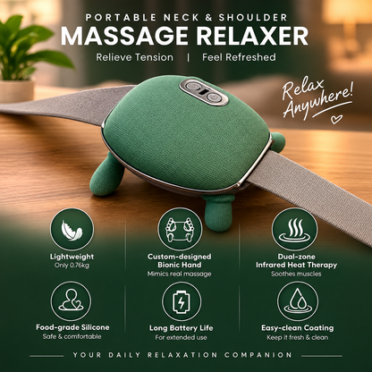 Electric Shoulder & Neck Massager – Deep Tissue Shiatsu Kneading
