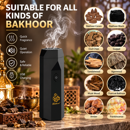 Electric Bakhoor Hair Comb – Portable Incense Burner